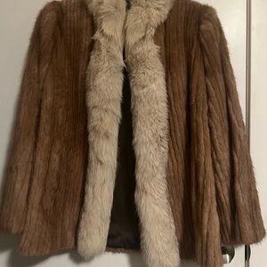 REAL Brown Mink Fur Jacket